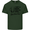 A Beer for My Wife Best Swap Ever Funny Mens Cotton T-Shirt Tee Top Forest Green