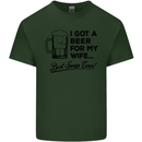A Beer for My Wife Best Swap Ever Funny Mens Cotton T-Shirt Tee Top Forest Green