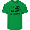 A Beer for My Wife Best Swap Ever Funny Mens Cotton T-Shirt Tee Top Irish Green