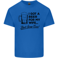 A Beer for My Wife Best Swap Ever Funny Mens Cotton T-Shirt Tee Top Royal Blue