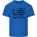 A Beer for My Wife Best Swap Ever Funny Mens Cotton T-Shirt Tee Top Royal Blue