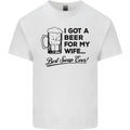 A Beer for My Wife Best Swap Ever Funny Mens Cotton T-Shirt Tee Top White