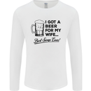 A Beer for My Wife Best Swap Ever Funny Mens Long Sleeve T-Shirt White