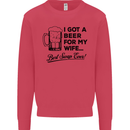 A Beer for My Wife Best Swap Ever Funny Mens Sweatshirt Jumper Heliconia
