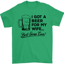 A Beer for My Wife Best Swap Ever Funny Mens T-Shirt Cotton Gildan Irish Green