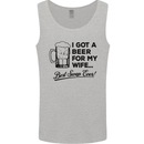 A Beer for My Wife Best Swap Ever Funny Mens Vest Tank Top Sports Grey