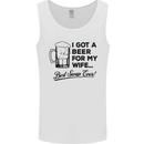 A Beer for My Wife Best Swap Ever Funny Mens Vest Tank Top White