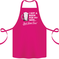 A Beer for My Wife Funny Alcohol BBQ Cotton Apron 100% Organic Pink