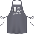 A Beer for My Wife Funny Alcohol BBQ Cotton Apron 100% Organic Steel