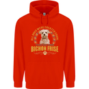 A Bichon Frise Dog Childrens Kids Hoodie Bright Red