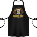 A Bichon Frise Dog Cotton Apron 100% Organic Black