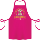 A Bichon Frise Dog Cotton Apron 100% Organic Pink