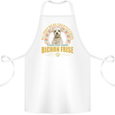 A Bichon Frise Dog Cotton Apron 100% Organic White