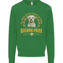A Bichon Frise Dog Kids Sweatshirt Jumper Irish Green