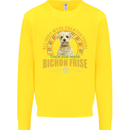 A Bichon Frise Dog Kids Sweatshirt Jumper Yellow
