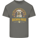 A Bichon Frise Dog Kids T-Shirt Childrens Charcoal