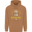 A Bichon Frise Dog Mens 80% Cotton Hoodie Caramel Latte