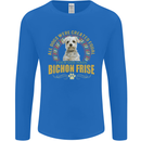 A Bichon Frise Dog Mens Long Sleeve T-Shirt Royal Blue