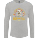 A Bichon Frise Dog Mens Long Sleeve T-Shirt Sports Grey