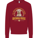 A Bichon Frise Dog Mens Sweatshirt Jumper Red