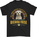 A Bichon Frise Dog Mens T-Shirt 100% Cotton Black