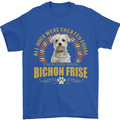 A Bichon Frise Dog Mens T-Shirt 100% Cotton Royal Blue