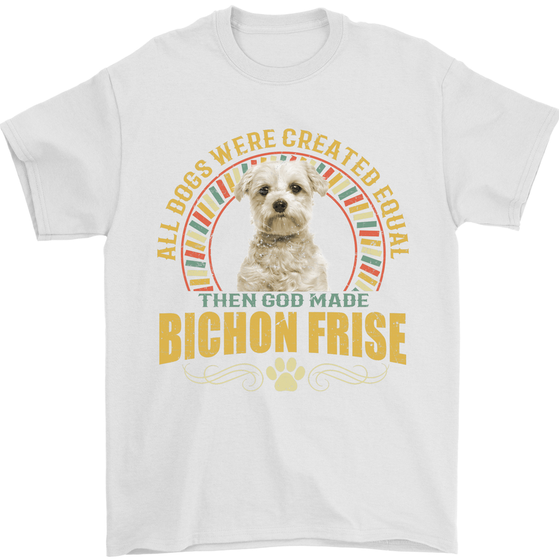 A Bichon Frise Dog Mens T-Shirt 100% Cotton White