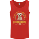 A Bichon Frise Dog Mens Vest Tank Top Red