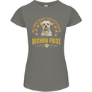 A Bichon Frise Dog Womens Petite Cut T-Shirt Charcoal