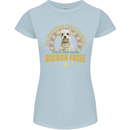 A Bichon Frise Dog Womens Petite Cut T-Shirt Light Blue