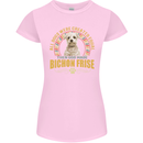 A Bichon Frise Dog Womens Petite Cut T-Shirt Light Pink