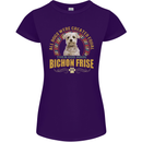 A Bichon Frise Dog Womens Petite Cut T-Shirt Purple