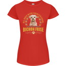 A Bichon Frise Dog Womens Petite Cut T-Shirt Red