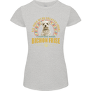 A Bichon Frise Dog Womens Petite Cut T-Shirt Sports Grey