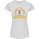 A Bichon Frise Dog Womens Petite Cut T-Shirt White