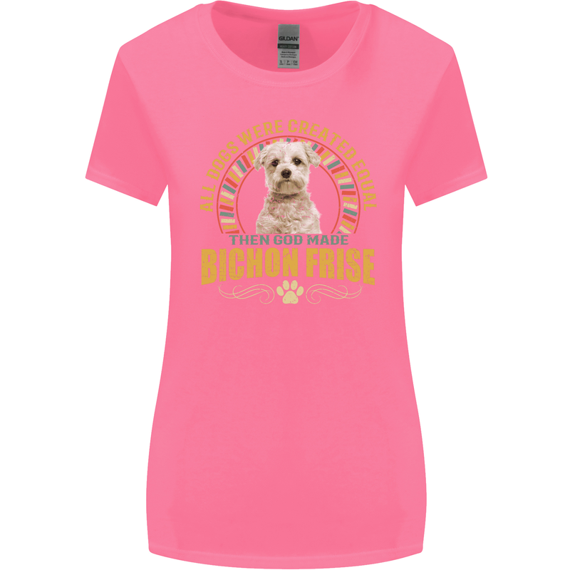 A Bichon Frise Dog Womens Wider Cut T-Shirt Azalea