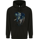 A Big Elephant Watercolour Childrens Kids Hoodie Black