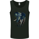 A Big Elephant Watercolour Mens Vest Tank Top Black