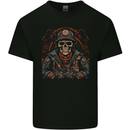 A Biker Skull Motorbike Motorcycle Chopper Kids T-Shirt Childrens Black