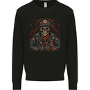 A Biker Skull Motorbike Motorcycle Chopper Mens Sweatshirt Jumper Black