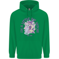 A Bit Witchy Funny Halloween Cat  Witch Childrens Kids Hoodie Irish Green