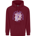 A Bit Witchy Funny Halloween Cat  Witch Childrens Kids Hoodie Maroon