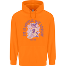 A Bit Witchy Funny Halloween Cat  Witch Childrens Kids Hoodie Orange