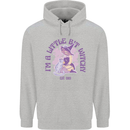 A Bit Witchy Funny Halloween Cat  Witch Childrens Kids Hoodie Sports Grey