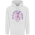 A Bit Witchy Funny Halloween Cat  Witch Childrens Kids Hoodie White