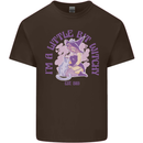 A Bit Witchy Funny Halloween Cat  Witch Kids T-Shirt Childrens Chocolate