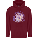 A Bit Witchy Funny Halloween Cat  Witch Mens 80% Cotton Hoodie Maroon