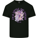 A Bit Witchy Funny Halloween Cat  Witch Mens Cotton T-Shirt Tee Top Black