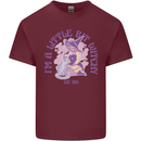 A Bit Witchy Funny Halloween Cat  Witch Mens Cotton T-Shirt Tee Top Maroon