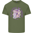 A Bit Witchy Funny Halloween Cat  Witch Mens Cotton T-Shirt Tee Top Military Green